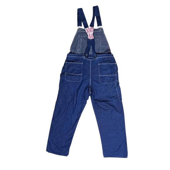 Pointer Brand Vintage 80s USA Denim Workwear Low Back Overalls Jeans 40 - Picture 3 of 7
